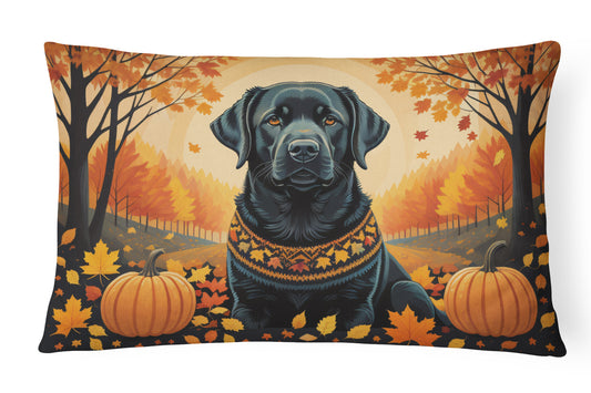 Buy this Black Labrador Retriever Fall Throw Pillow