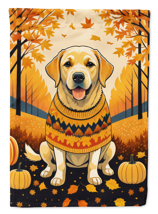 Buy this Yellow Labrador Retriever Fall Garden Flag