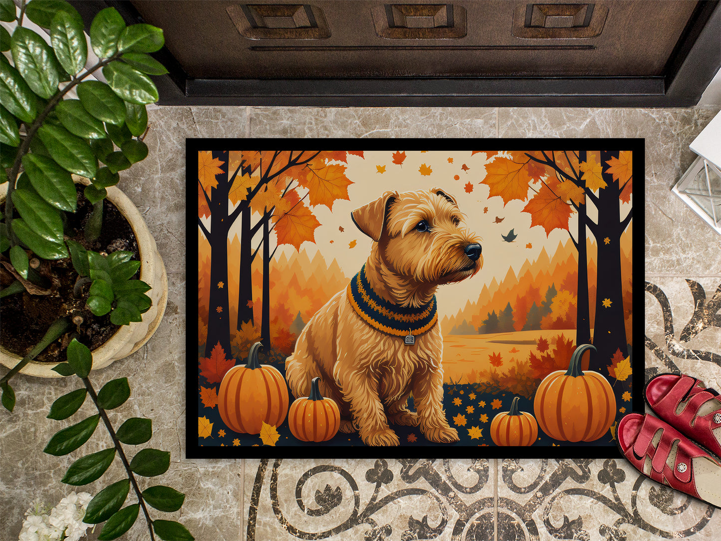 Lakeland Terrier Fall Doormat