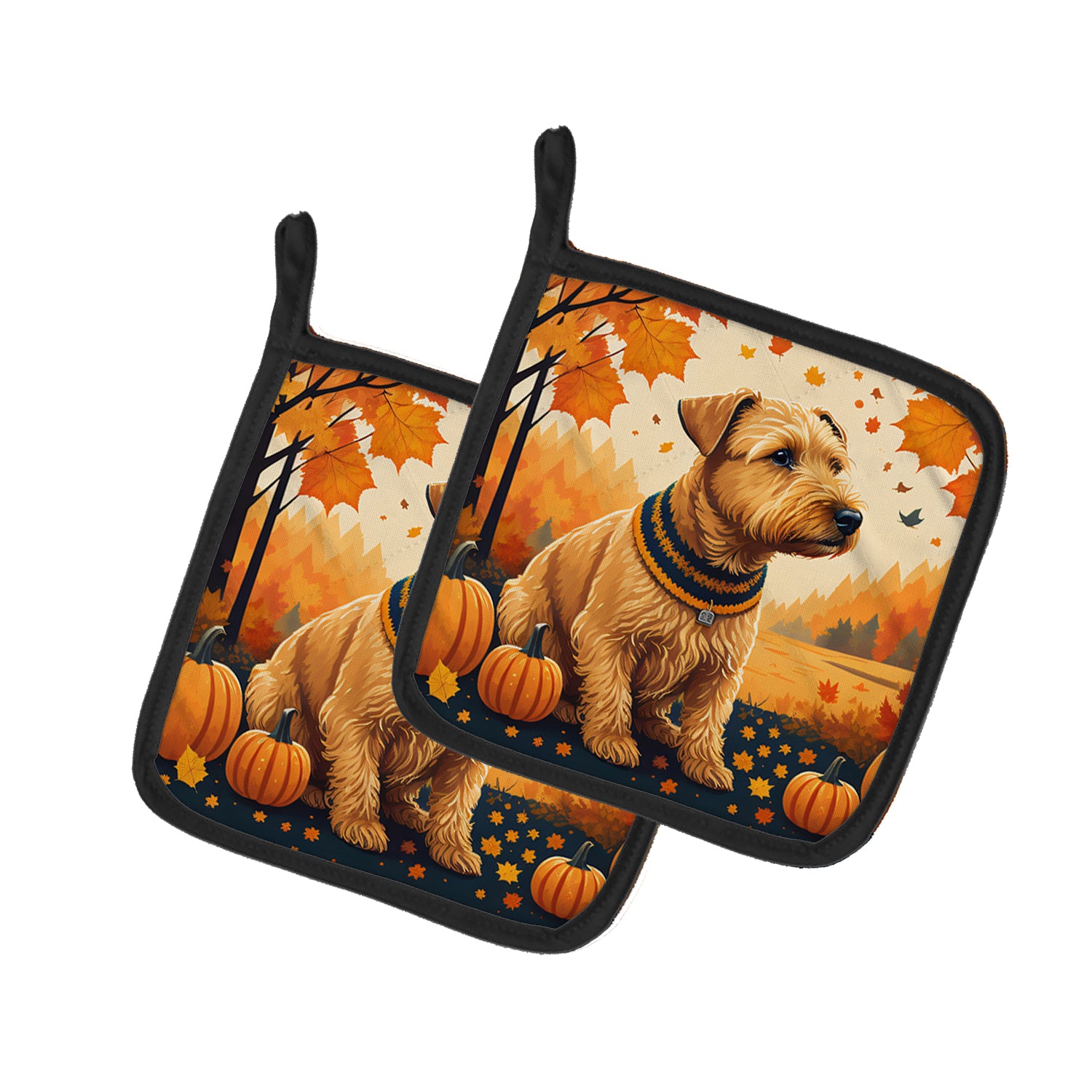 Buy this Lakeland Terrier Fall Pair of Pot Holders