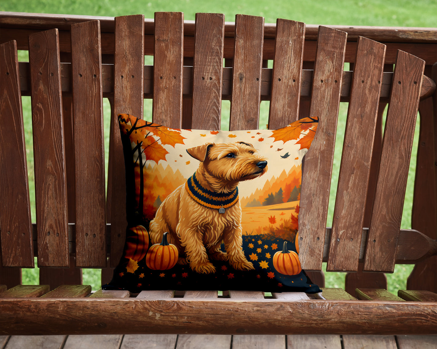 Lakeland Terrier Fall Throw Pillow