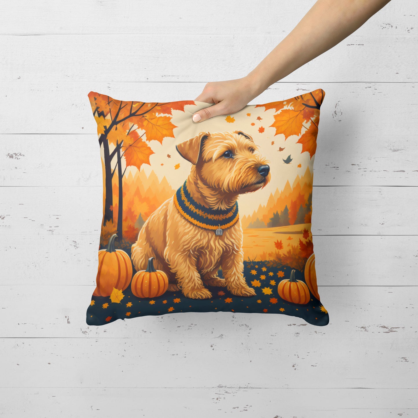 Lakeland Terrier Fall Throw Pillow