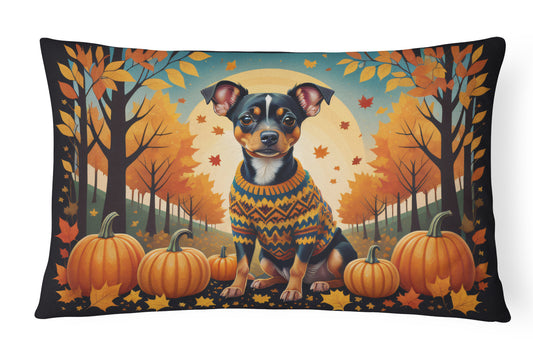 Buy this Miniature Pinscher Fall Throw Pillow