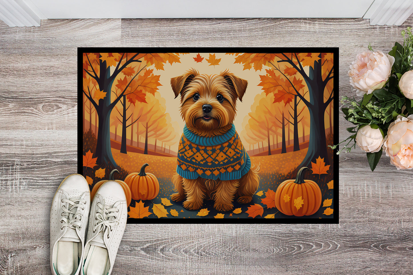 Norfolk Terrier Fall Doormat