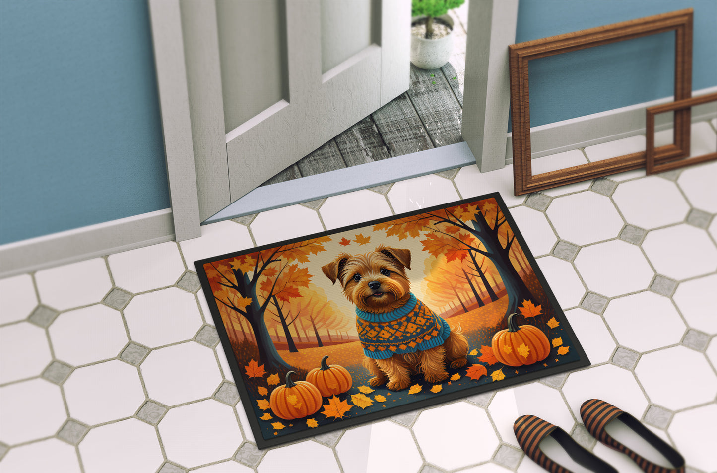 Norfolk Terrier Fall Doormat