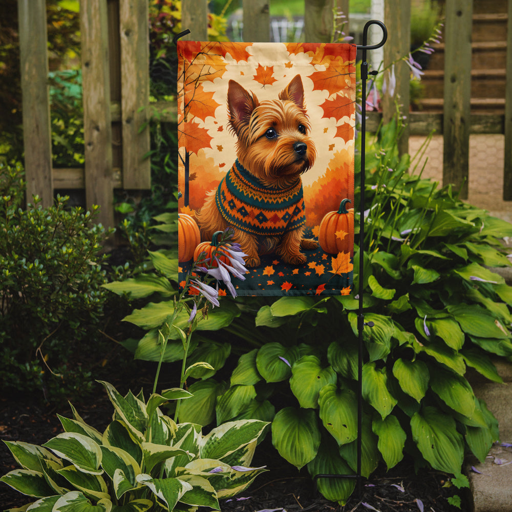 Norwich Terrier Fall Garden Flag