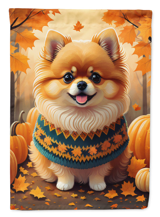 Buy this Pomeranian Fall House Flag