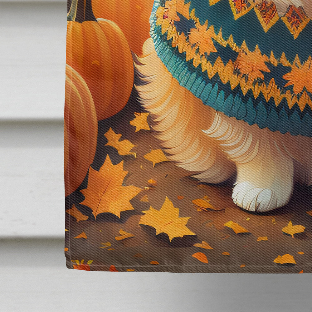 Pomeranian Fall House Flag