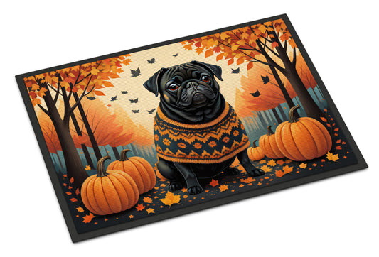 Buy this Black Pug Fall Doormat