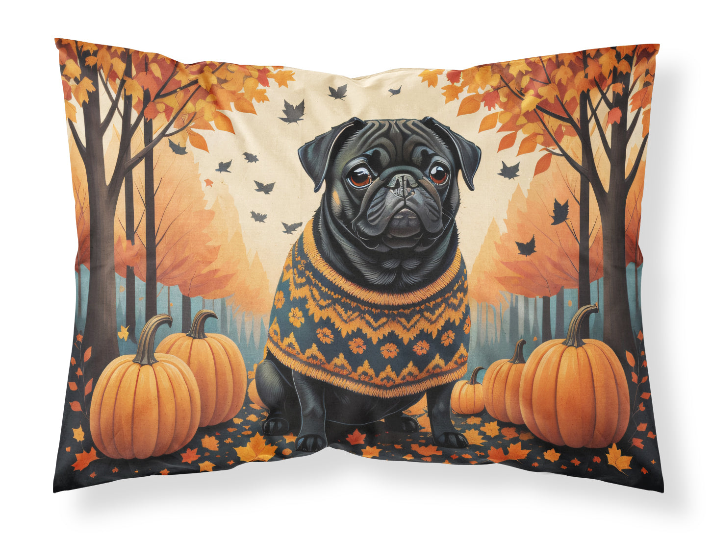 Buy this Black Pug Fall Standard Pillowcase