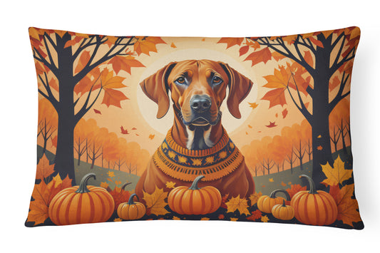 Buy this Rhodesian Ridgeback Fall Throw Pillow