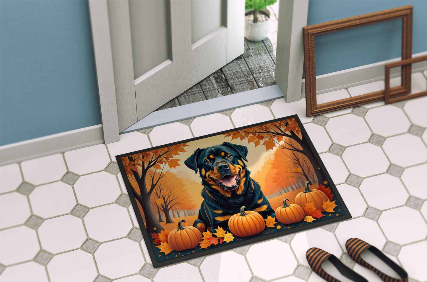 Rottweiler Fall Doormat