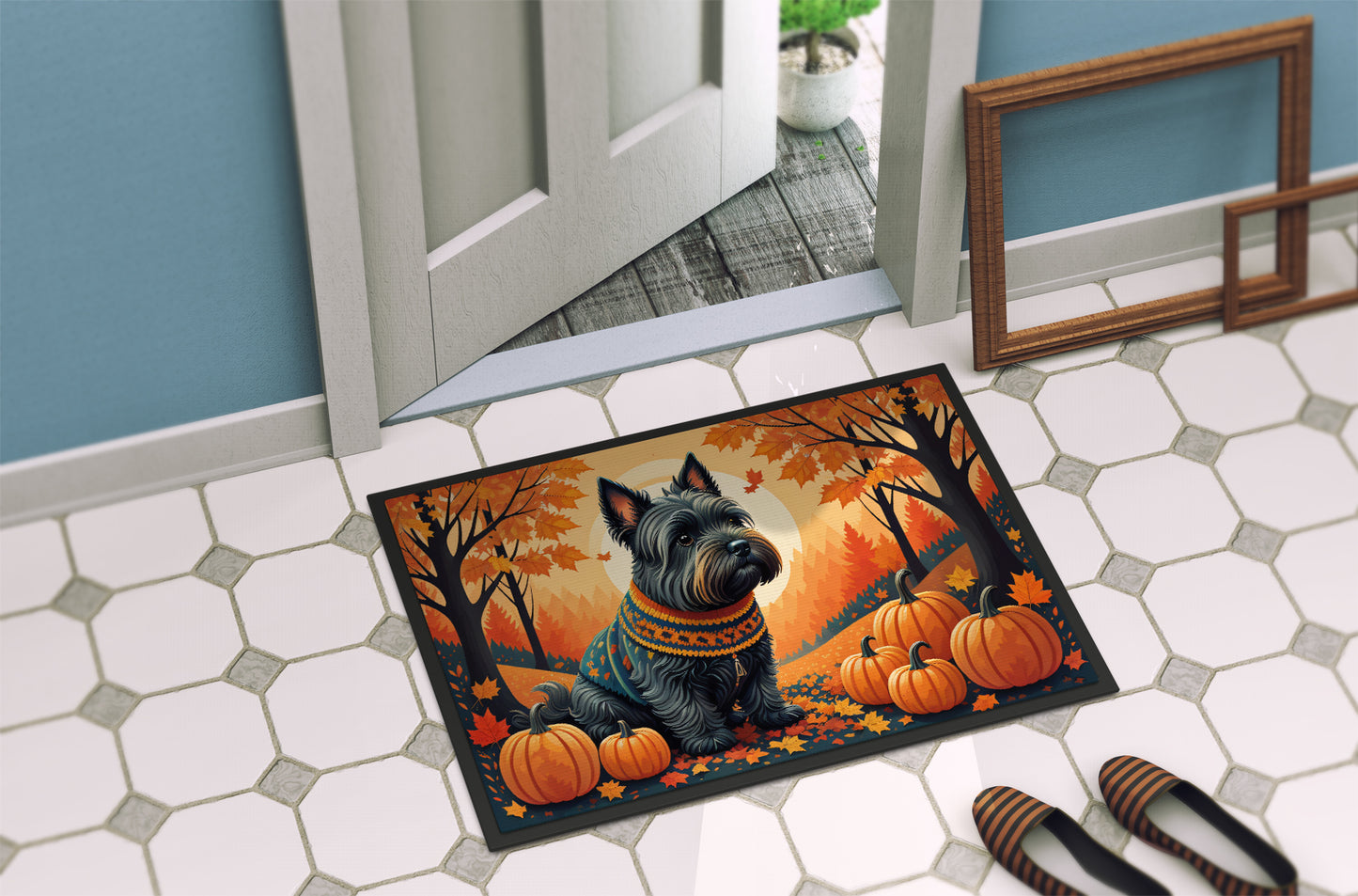 Scottish Terrier Fall Doormat