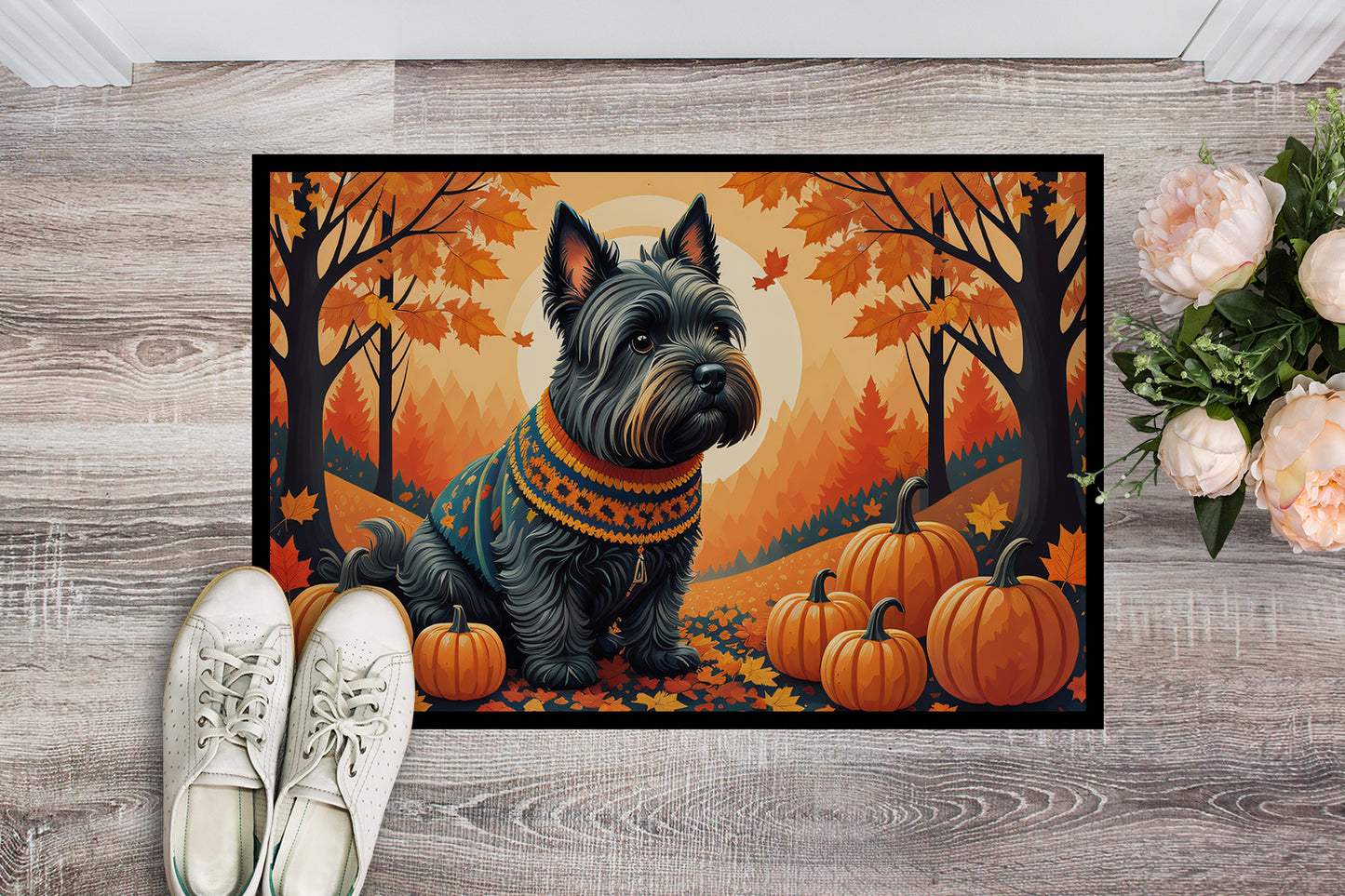 Scottish Terrier Fall Doormat