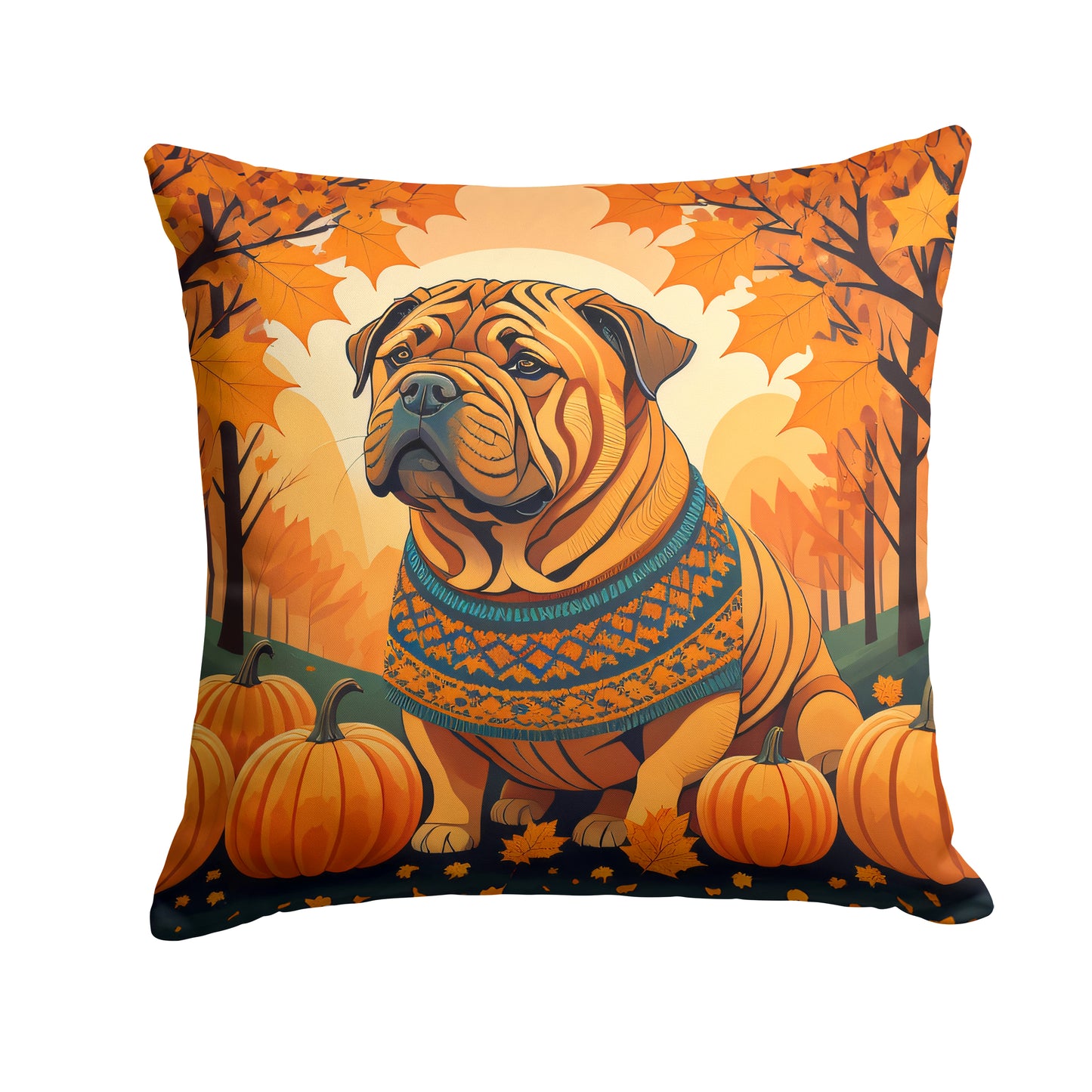 Buy this Shar Pei Fall Throw Pillow