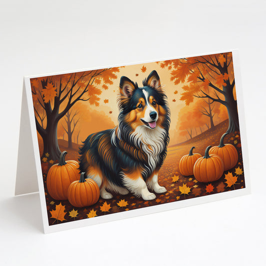 Buy this Sheltie Fall Greeting Cards Pack of 8