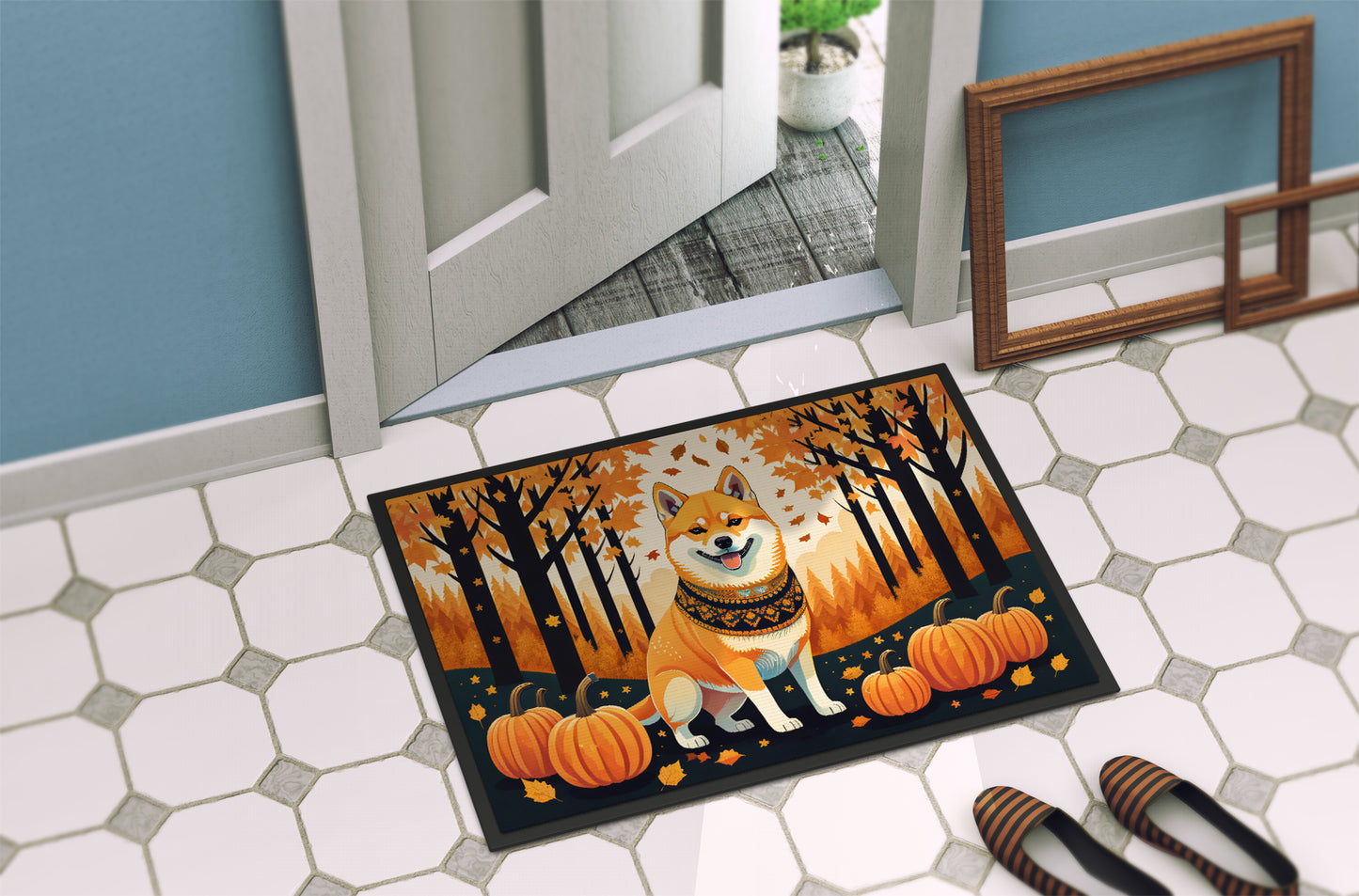 Shiba Inu Fall Doormat