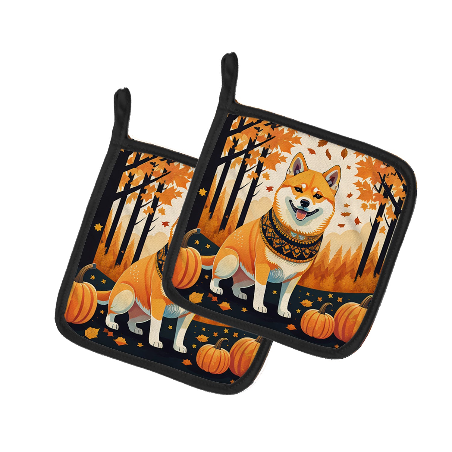 Buy this Shiba Inu Fall Pair of Pot Holders