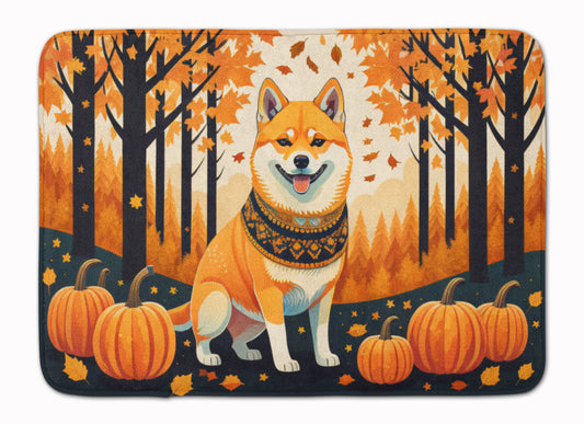 Buy this Shiba Inu Fall Memory Foam Kitchen Mat