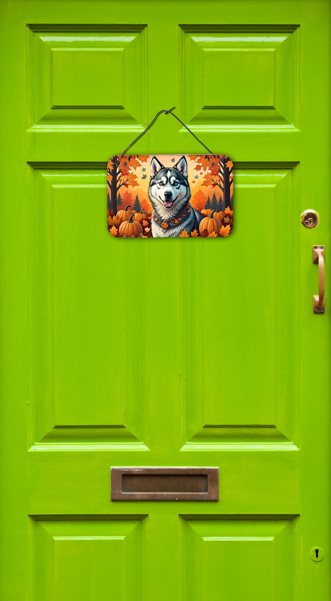 Siberian Husky Fall Wall or Door Hanging Prints