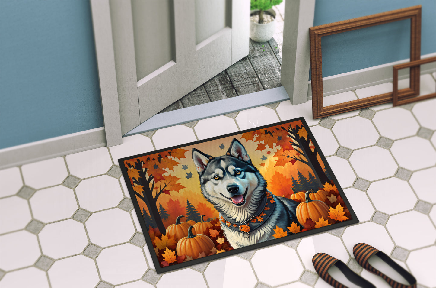 Siberian Husky Fall Doormat