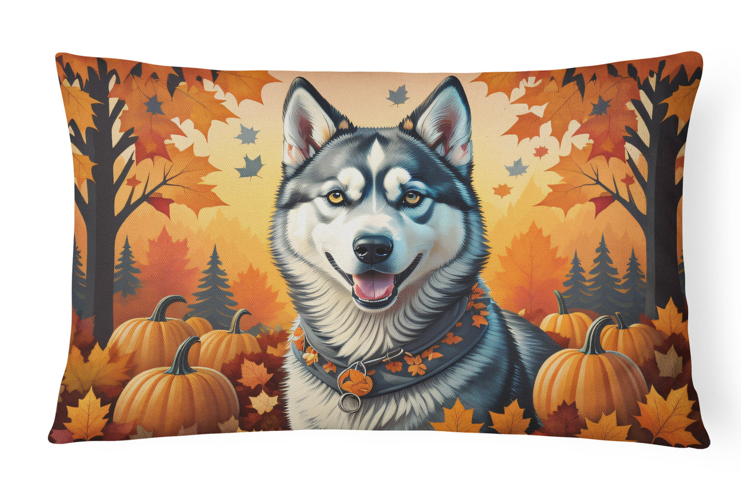 Buy this Siberian Husky Fall Throw Pillow