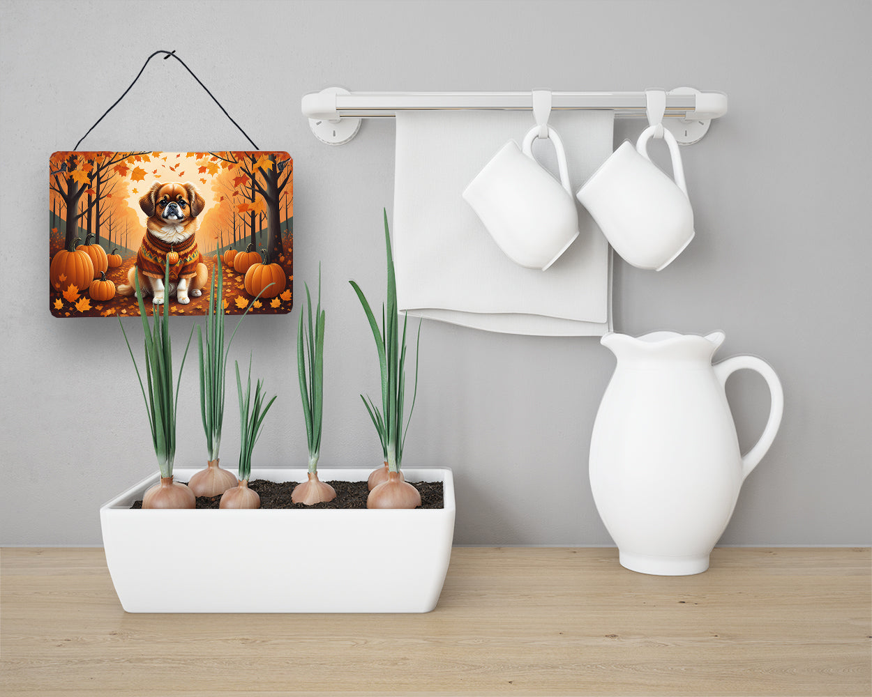 Tibetan Spaniel Fall Wall or Door Hanging Prints