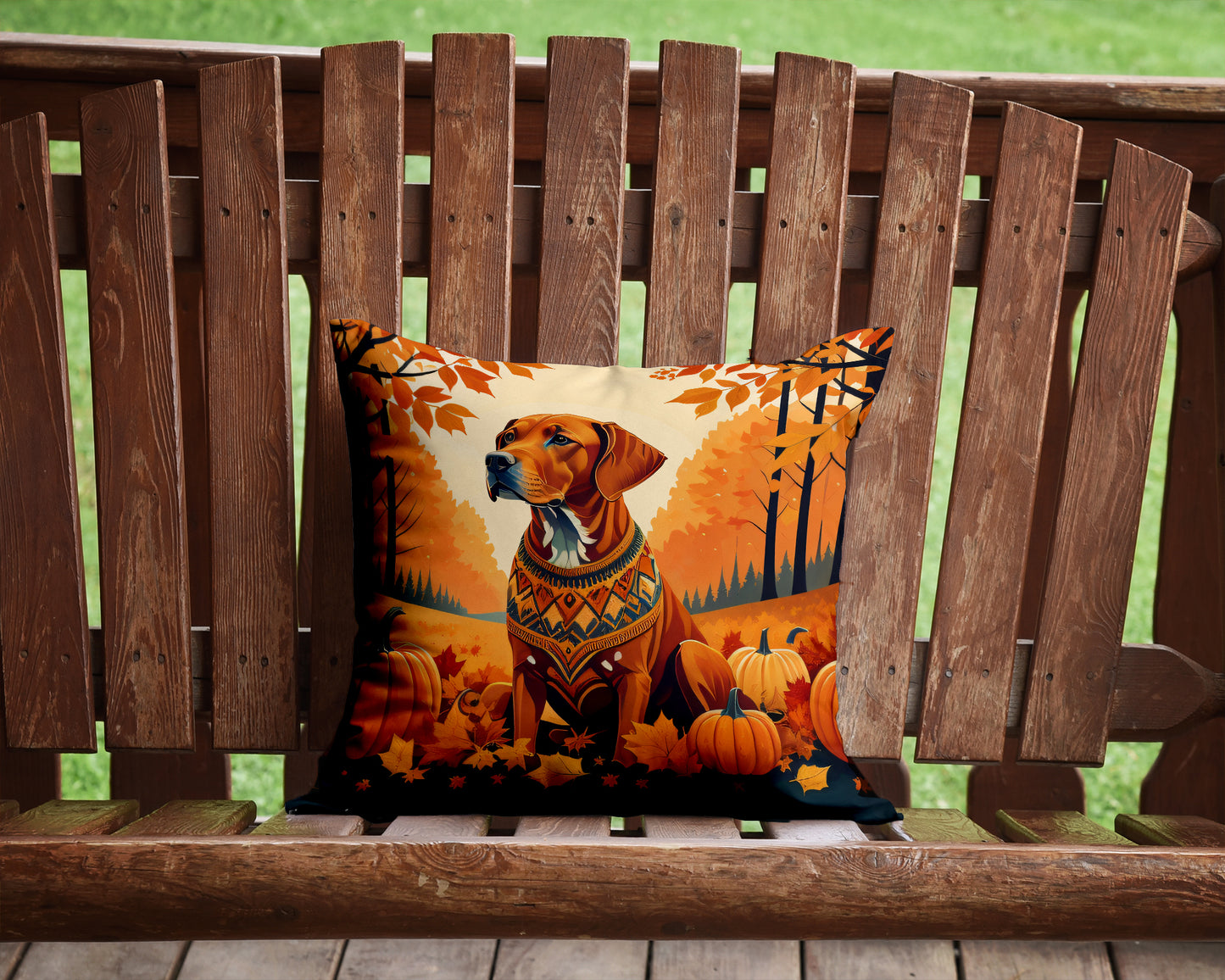 Vizsla Fall Throw Pillow