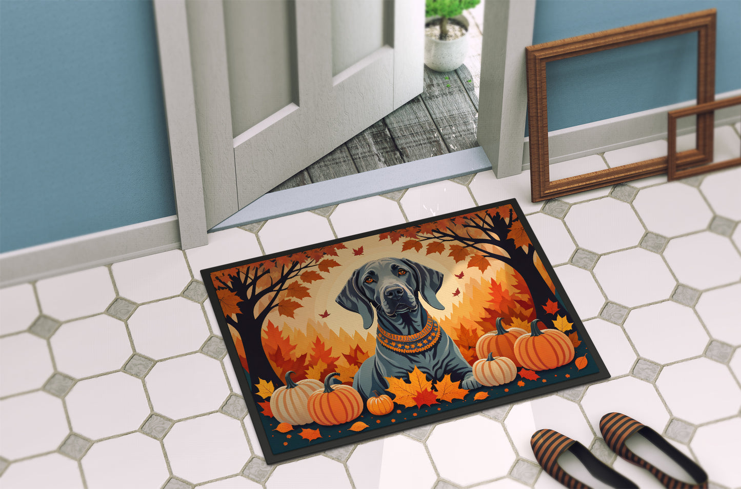 Weimaraner Fall Doormat