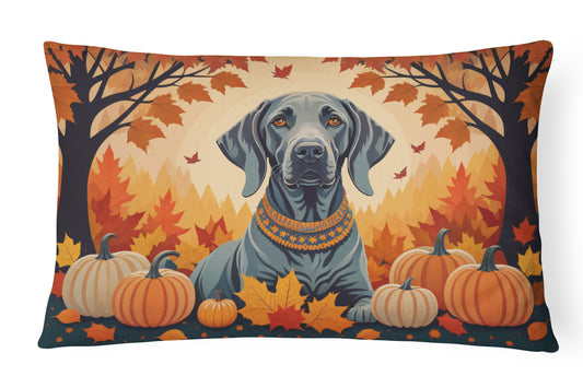 Buy this Weimaraner Fall Throw Pillow