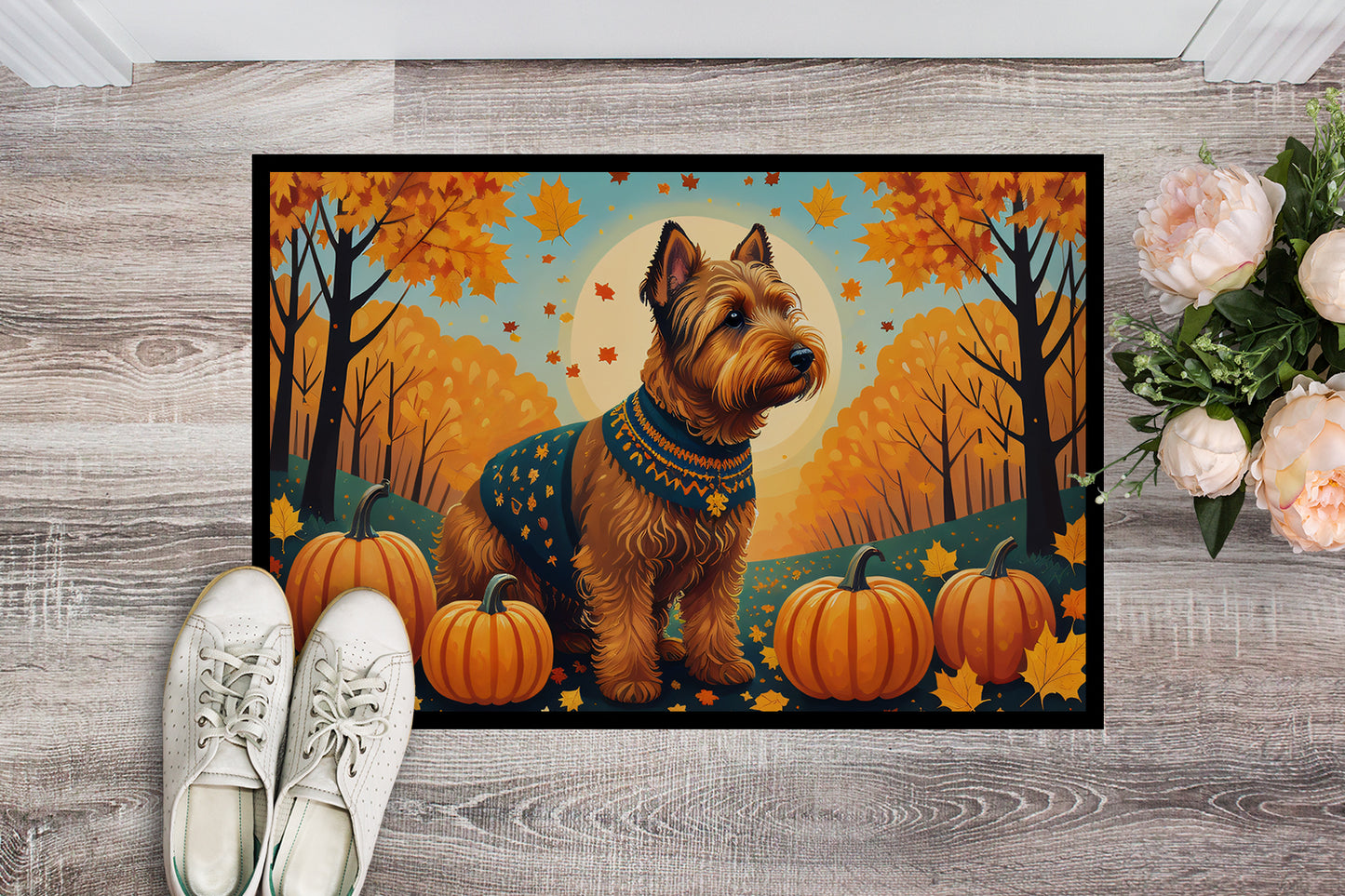 Welsh Terrier Fall Doormat