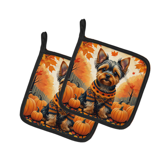 Buy this Yorkshire Terrier Fall Pair of Pot Holders