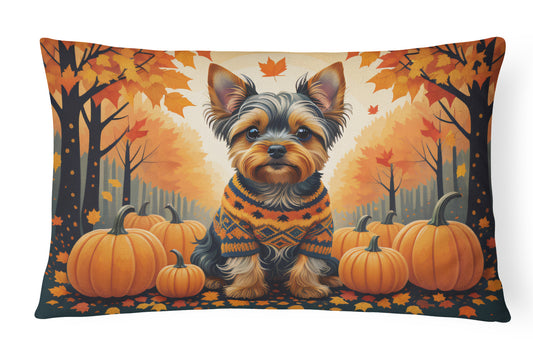 Buy this Yorkshire Terrier Fall Throw Pillow