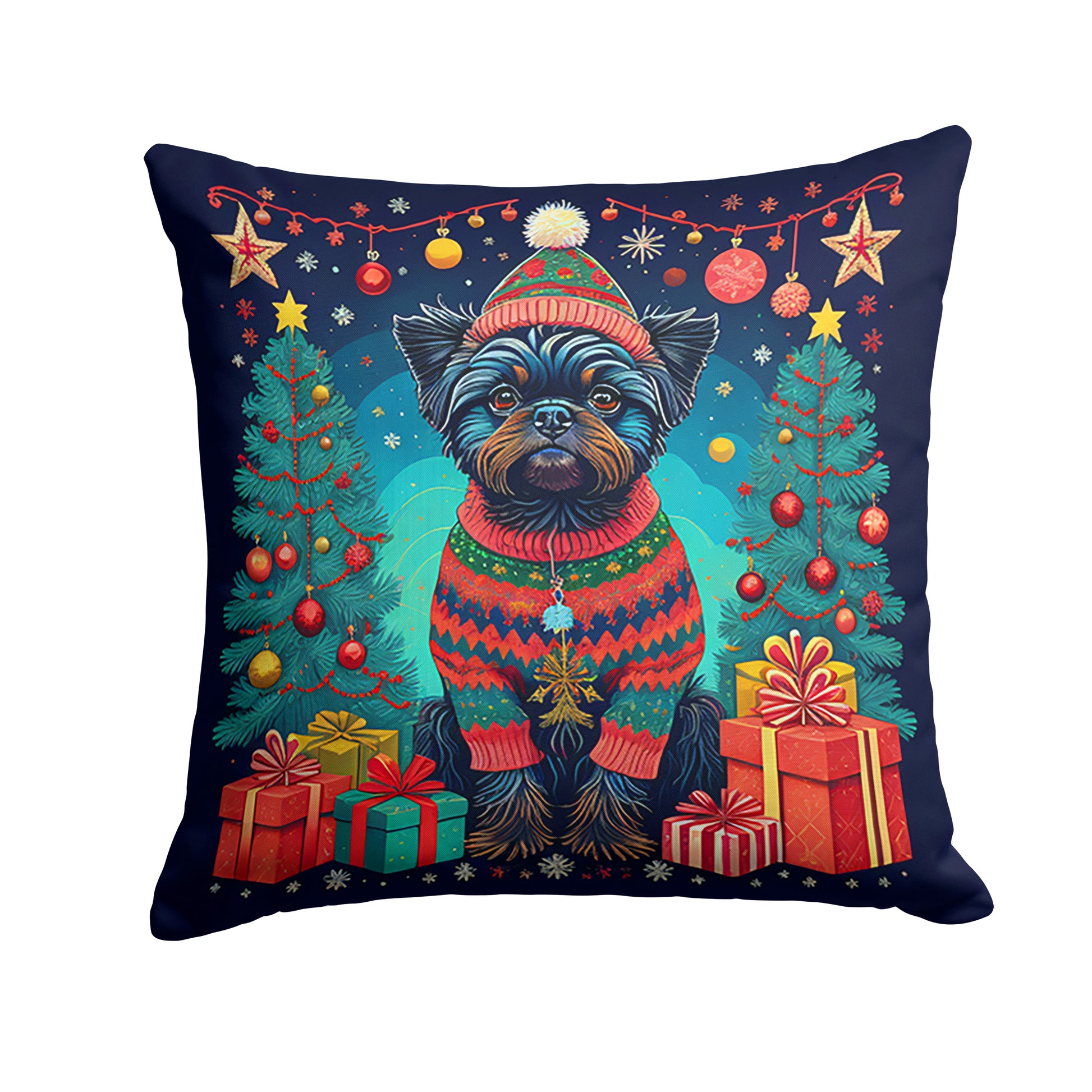 Buy this Affenpinscher Christmas Throw Pillow