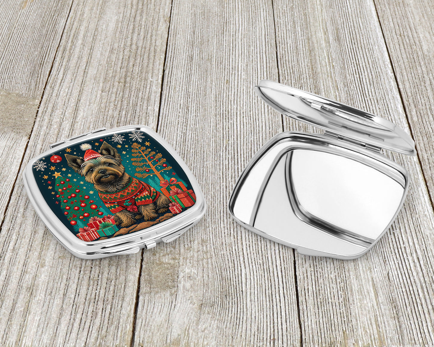 Cairn Terrier Christmas Compact Mirror