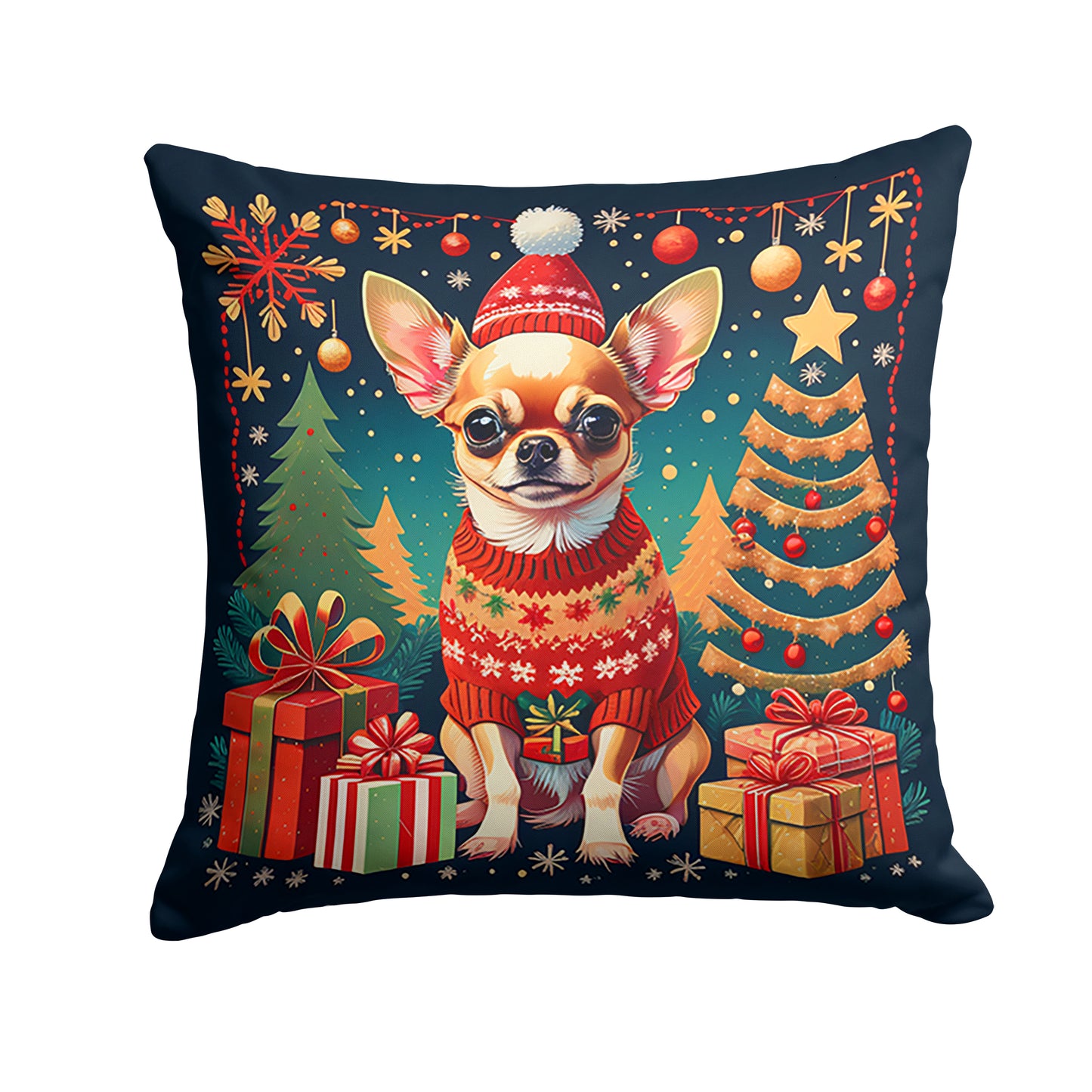 Buy this Chihuahua Christmas Throw Pillow