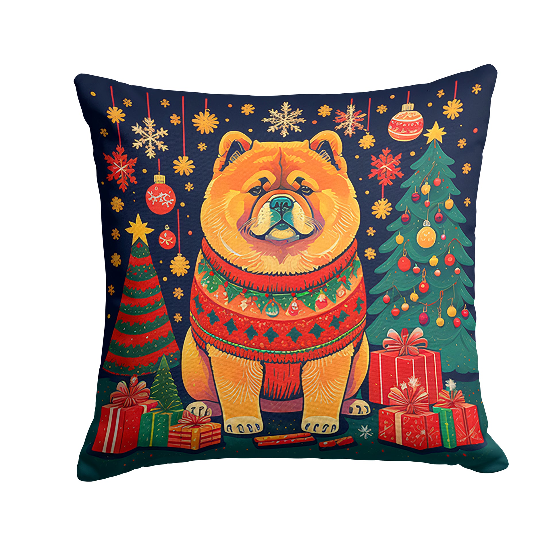 Buy this Chow Chow Christmas Throw Pillow