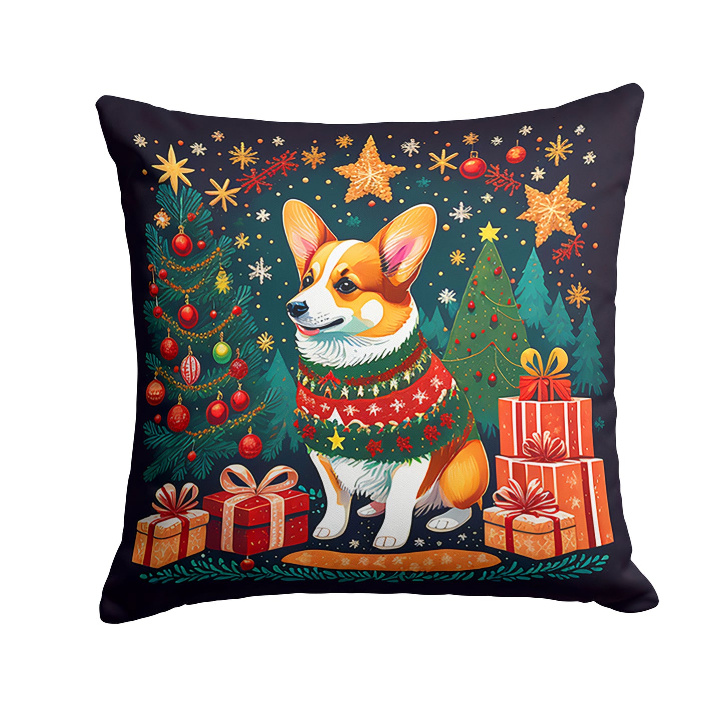 Buy this Corgi Christmas Throw Pillow