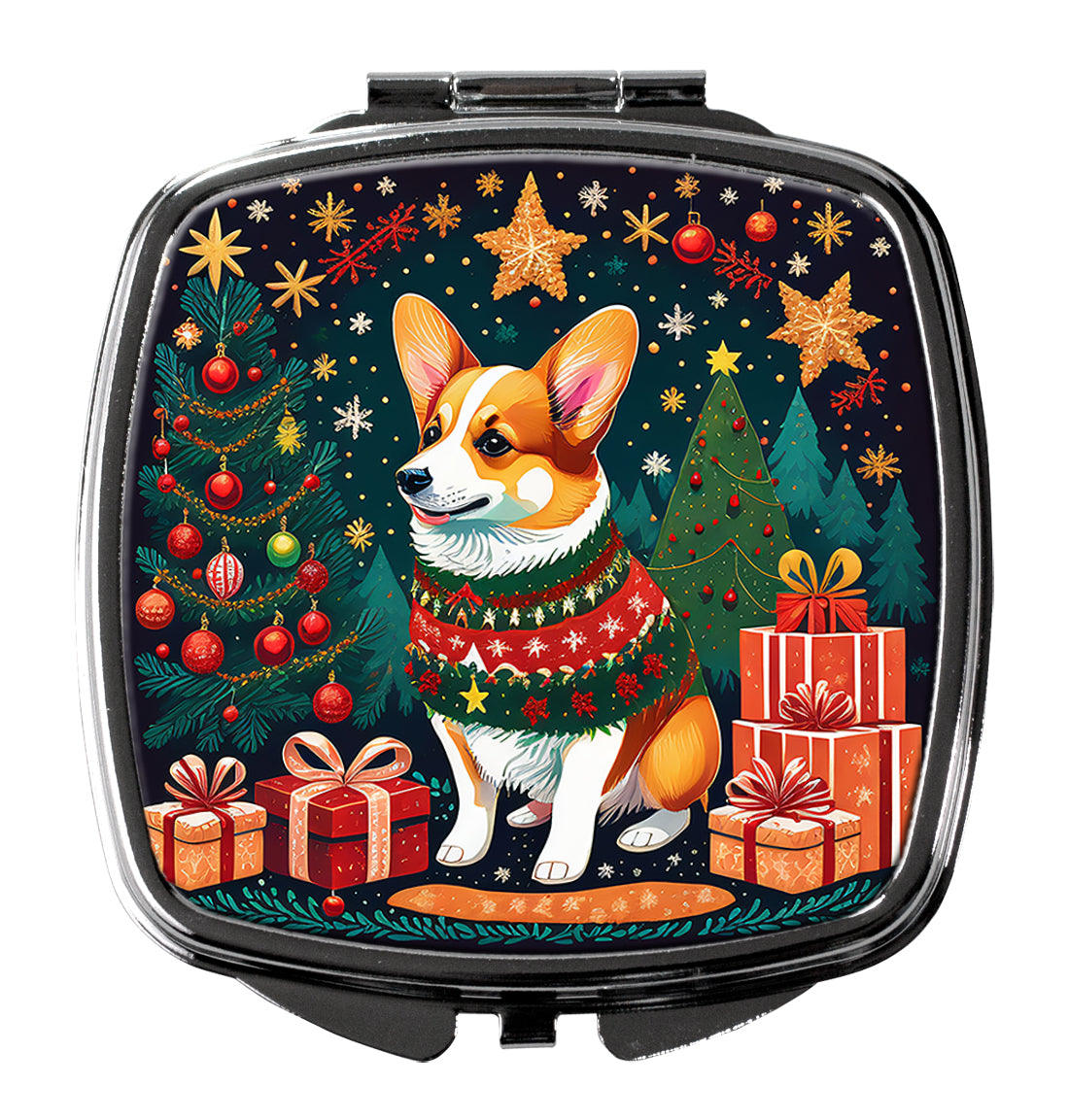 Buy this Corgi Christmas Compact Mirror