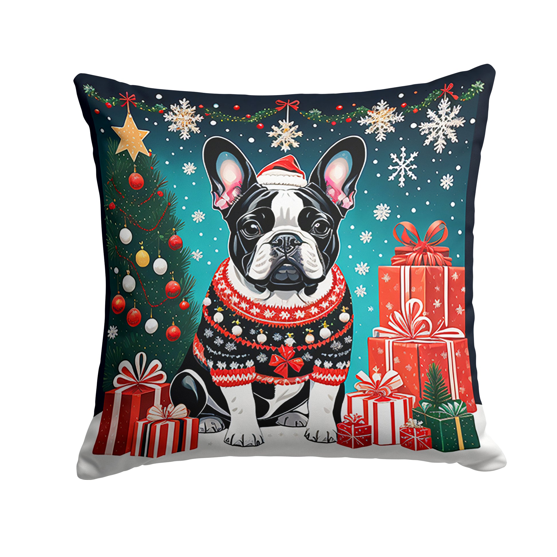 Buy this French Bulldog Christmas Throw Pillow