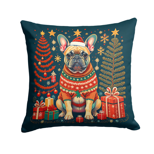 Buy this Fawn French Bulldog Christmas Throw Pillow