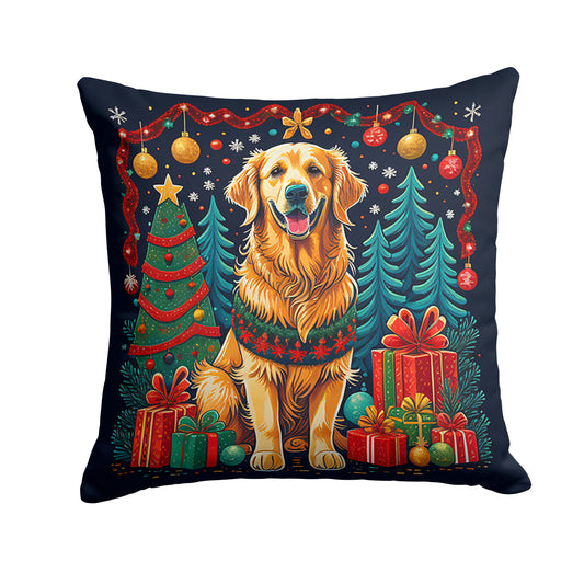 Buy this Golden Retriever Christmas Throw Pillow