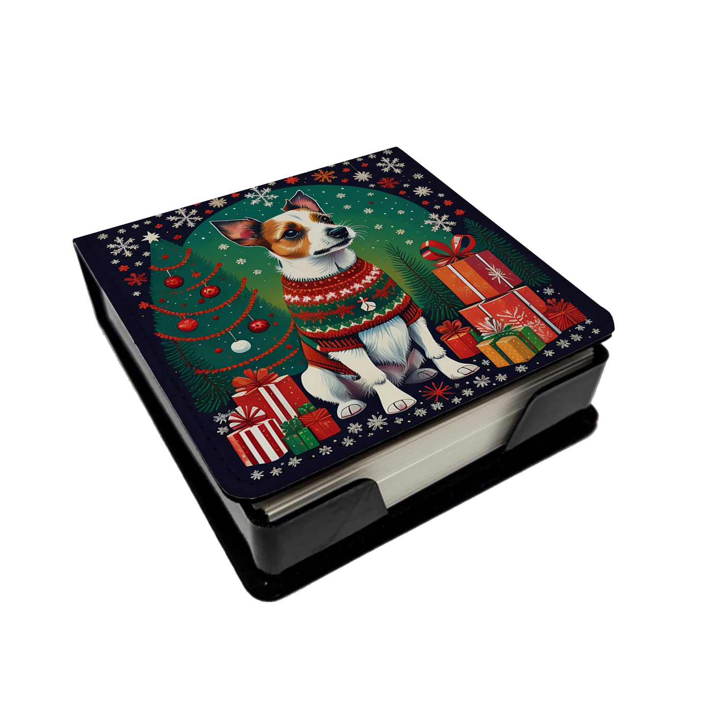 Buy this Jack Russell Terrier Christmas PU Leather Note Paper Holder