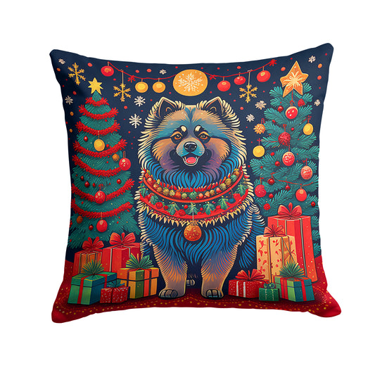 Buy this Keeshond Christmas Throw Pillow