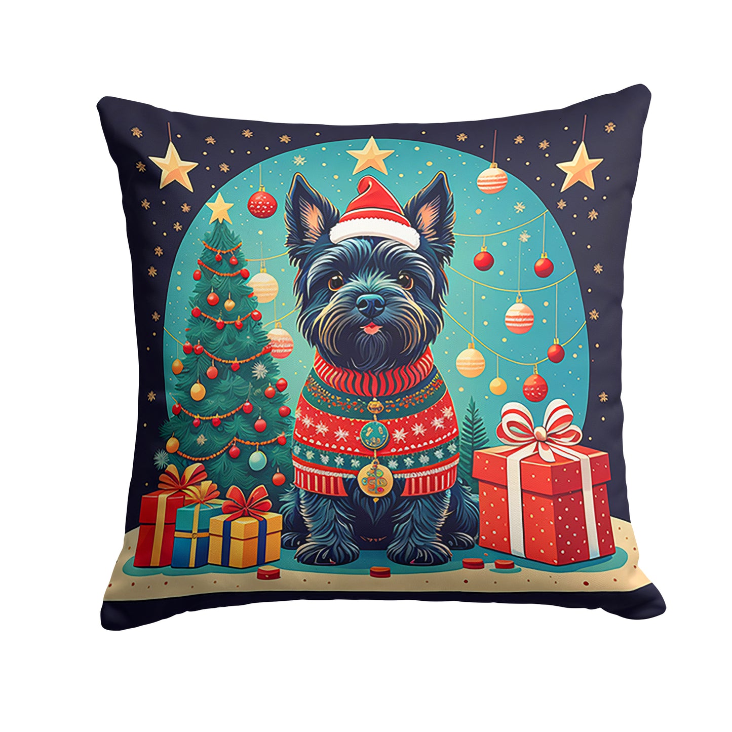 Buy this Scottish Terrier Christmas Throw Pillow