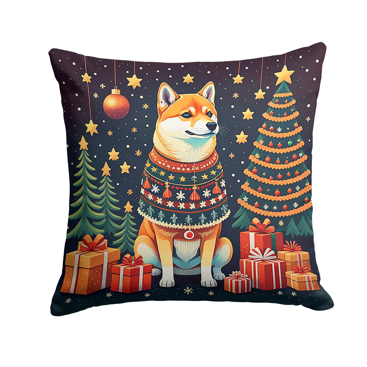 Buy this Shiba Inu Christmas Throw Pillow