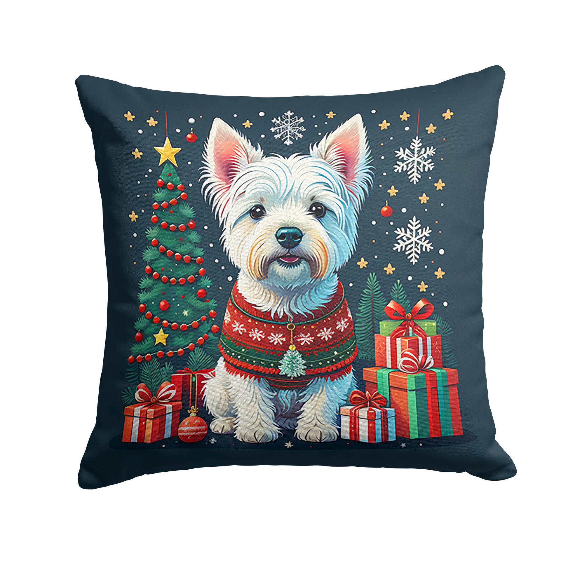 Buy this Westie Christmas Throw Pillow