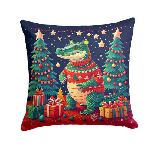 Buy this Alligator Christmas Throw Pillow