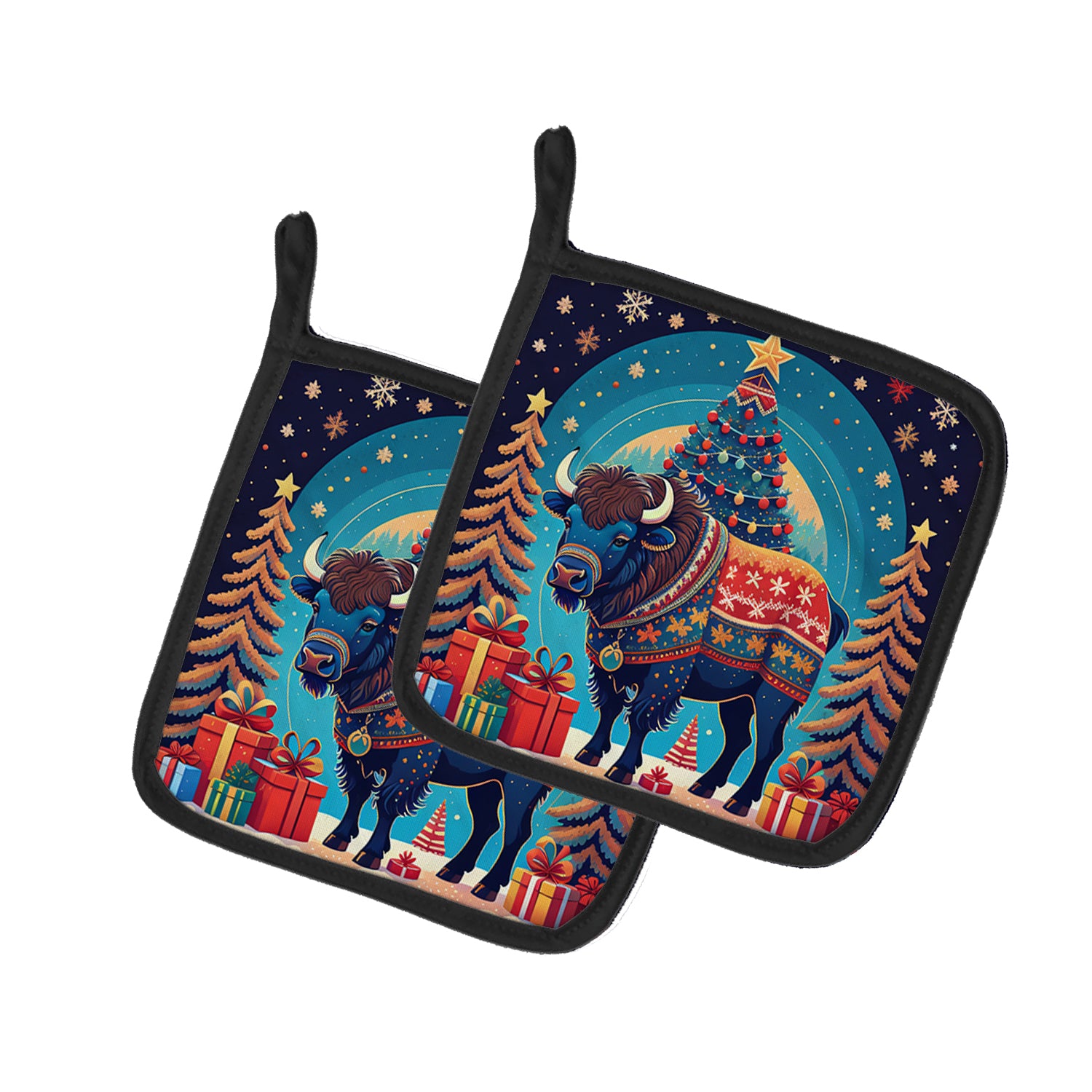 Buy this Buffalo Christmas Pair of Pot Holders