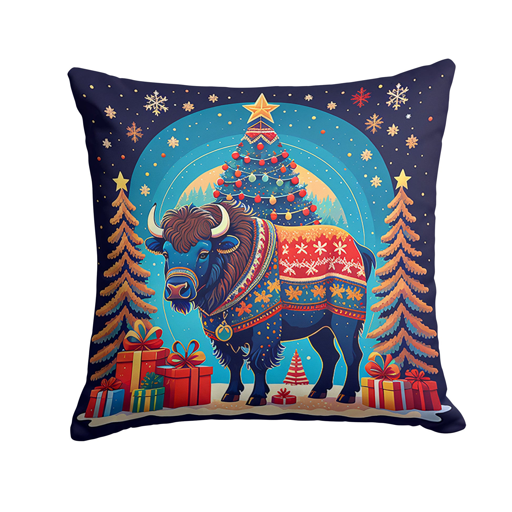 Buy this Buffalo Christmas Throw Pillow